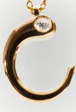 J.HOFFMAN'S Initial Pendant Necklace in Gold