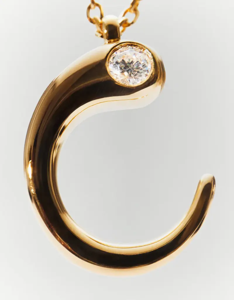 J.HOFFMAN'S Initial Pendant Necklace in Gold