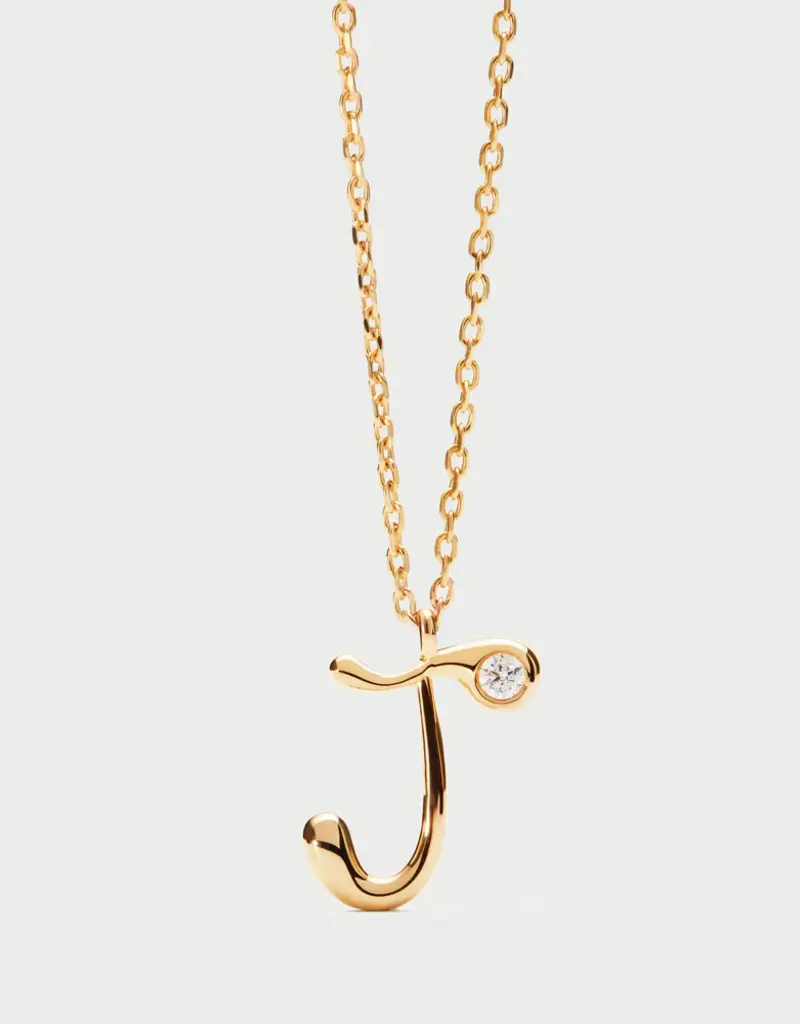 J.HOFFMAN'S Initial Pendant Necklace in Gold