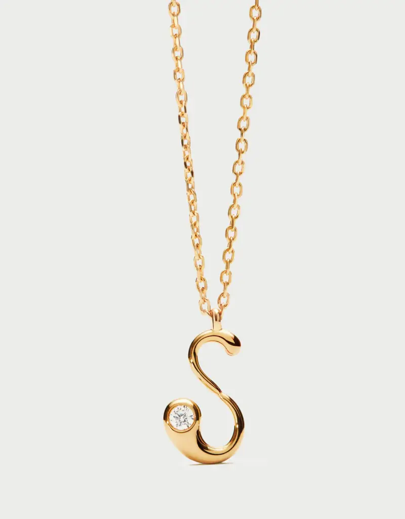 J.HOFFMAN'S Initial Pendant Necklace in Gold