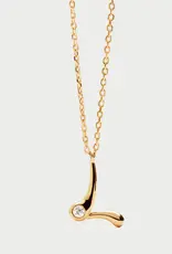 J.HOFFMAN'S Initial Pendant Necklace in Gold
