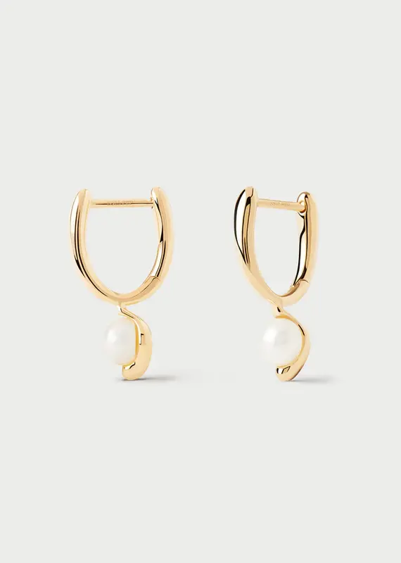 J.HOFFMAN'S La Perrla Mini Hoops- Gold Vermeil