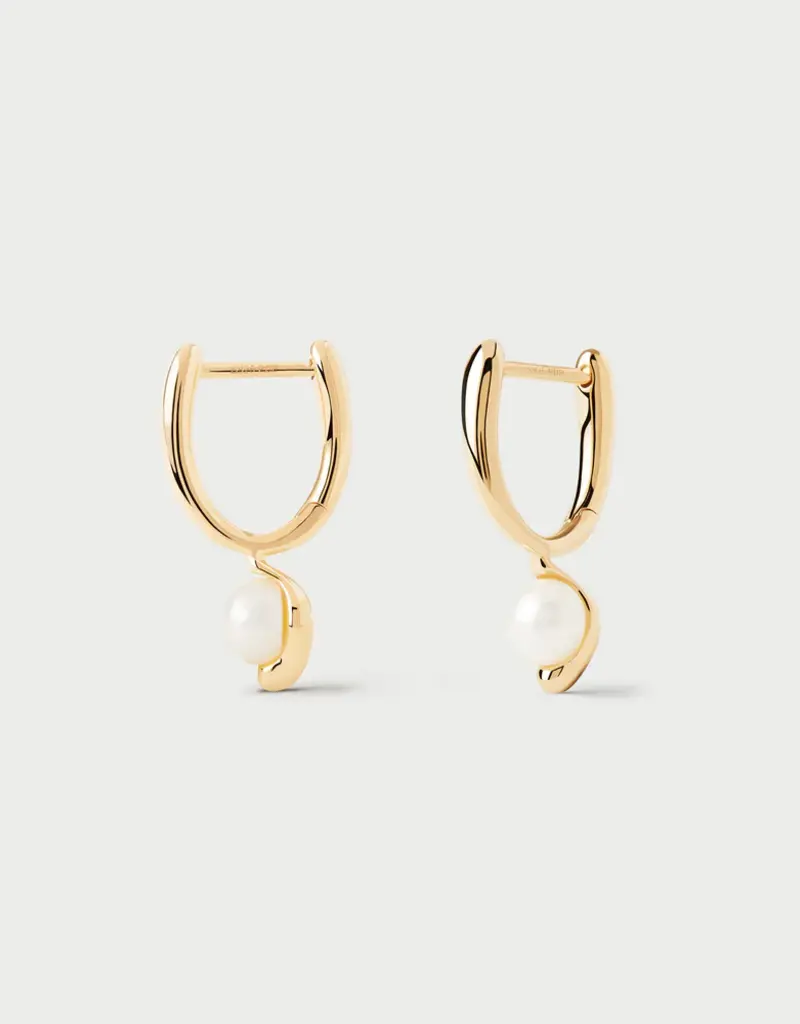 J.HOFFMAN'S La Perrla Mini Hoops- Gold Vermeil