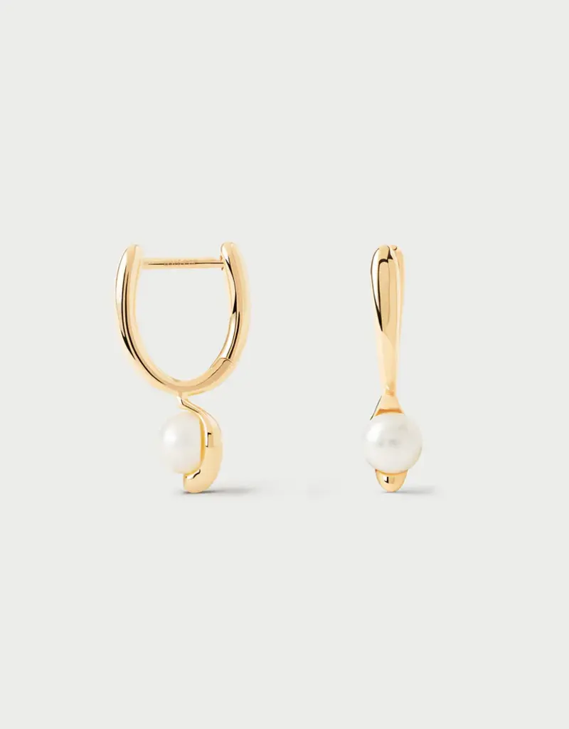 J.HOFFMAN'S La Perrla Mini Hoops- Gold Vermeil