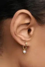 J.HOFFMAN'S La Perrla Mini Hoops- Gold Vermeil