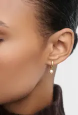 J.HOFFMAN'S La Perrla Mini Hoops- Gold Vermeil