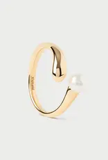 J.HOFFMAN'S La Perla Ring- Gold Vermeil
