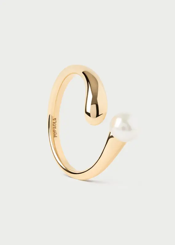 J.HOFFMAN'S La Perla Ring- Gold Vermeil