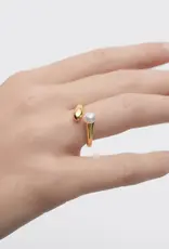 J.HOFFMAN'S La Perla Ring- Gold Vermeil