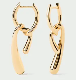 J.HOFFMAN'S Twist Hoops- Gold Vermeil