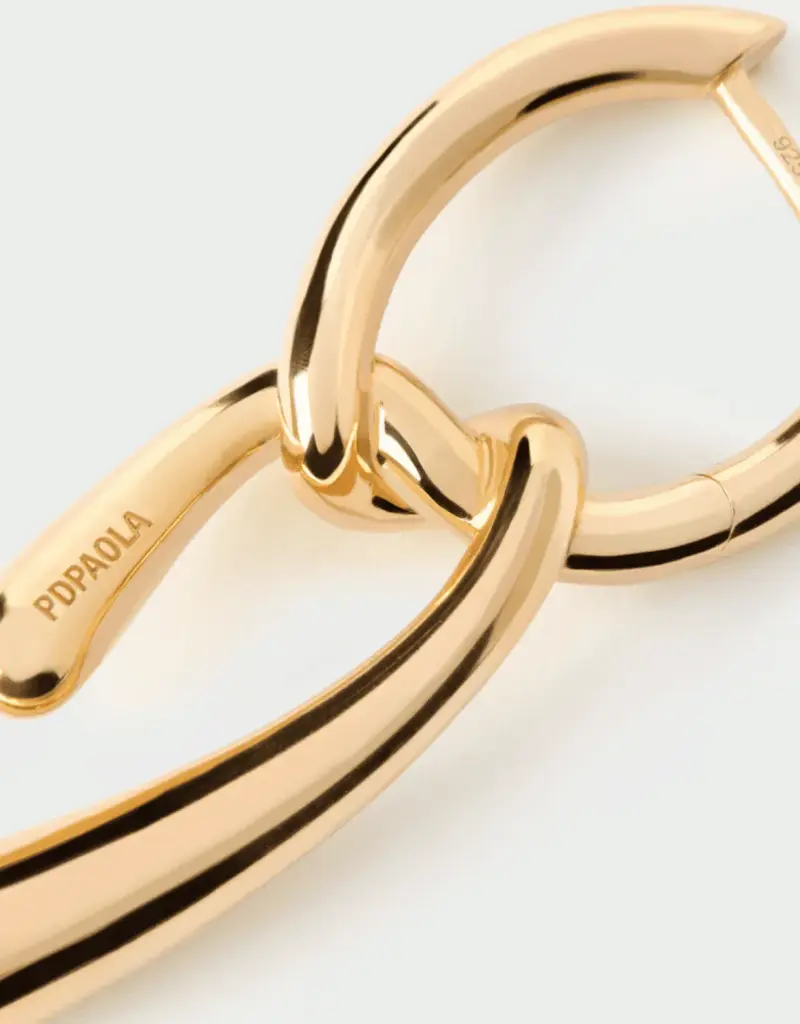 J.HOFFMAN'S Twist Hoops- Gold Vermeil