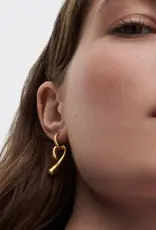 J.HOFFMAN'S Twist Hoops- Gold Vermeil