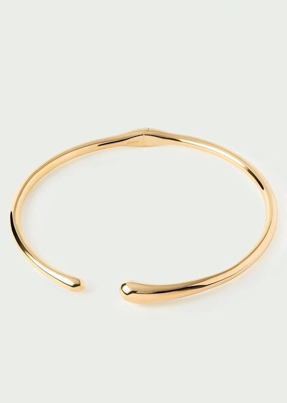 J.HOFFMAN'S Orbit Choker Necklace- Gold Vermeil