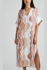 J.HOFFMAN'S Tania Dress- Mocha Watercolor