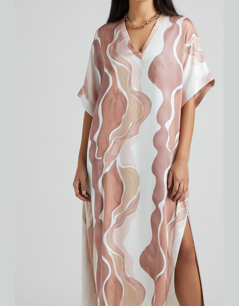 J.HOFFMAN'S Tania Dress- Mocha Watercolor