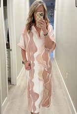 J.HOFFMAN'S Tania Dress- Mocha Watercolor