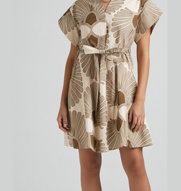 J.HOFFMAN'S Cynthia Dress- Mocha Frond