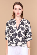 J.HOFFMAN'S Cici Top- Black Seashell