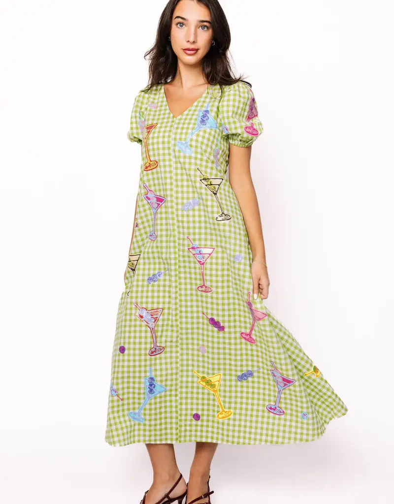 J.HOFFMAN'S Queen of Sparkles Martini Colorblock Dress