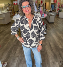 J.HOFFMAN'S Cici Top- Black Seashell