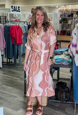 J.HOFFMAN'S Tania Dress- Mocha Watercolor