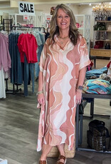 J.HOFFMAN'S Tania Dress- Mocha Watercolor