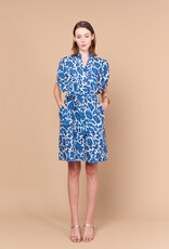 J.HOFFMAN'S Marjorie Dress- Saphire Scottish Thistle