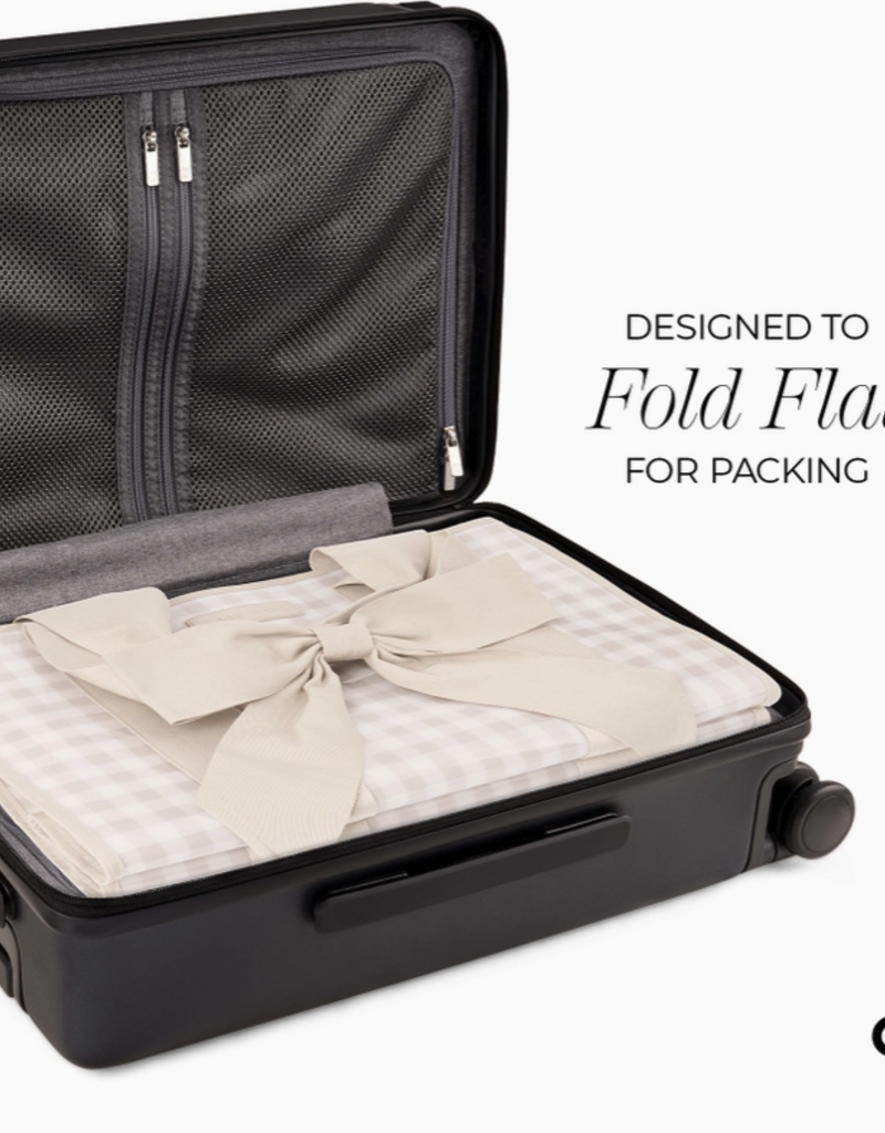 J.HOFFMAN'S Casemate Jelly Tote Bag- Latte Gingham Bow