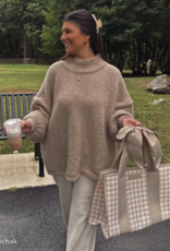 J.HOFFMAN'S Casemate Jelly Tote Bag- Latte Gingham Bow