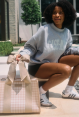 J.HOFFMAN'S Casemate Jelly Tote Bag- Latte Gingham Bow