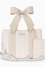 J.HOFFMAN'S Casemate Jelly Tote Bag- Latte Gingham Bow