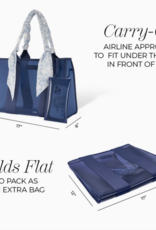 J.HOFFMAN'S Casemate Jelly Tote Bag- Something Navy Twilly