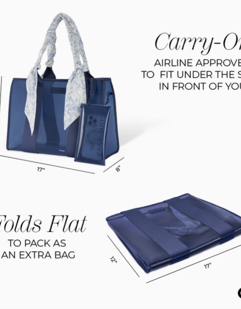 J.HOFFMAN'S Casemate Jelly Tote Bag- Something Navy Twilly