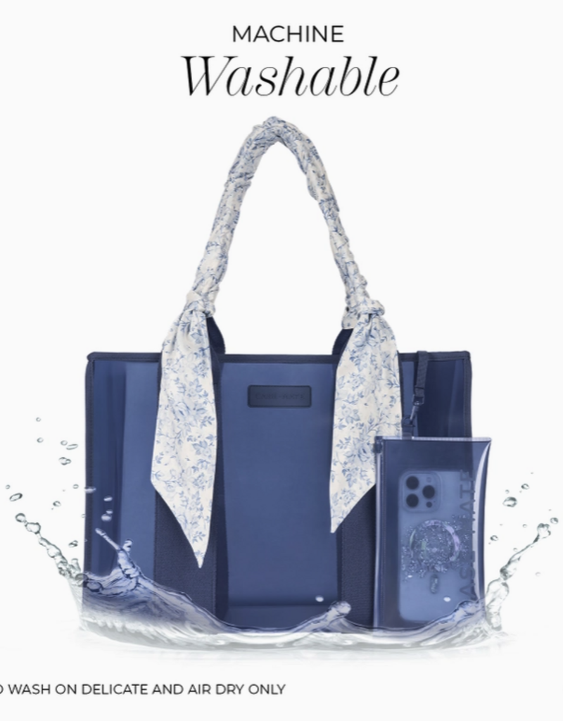 J.HOFFMAN'S Casemate Jelly Tote Bag- Something Navy Twilly