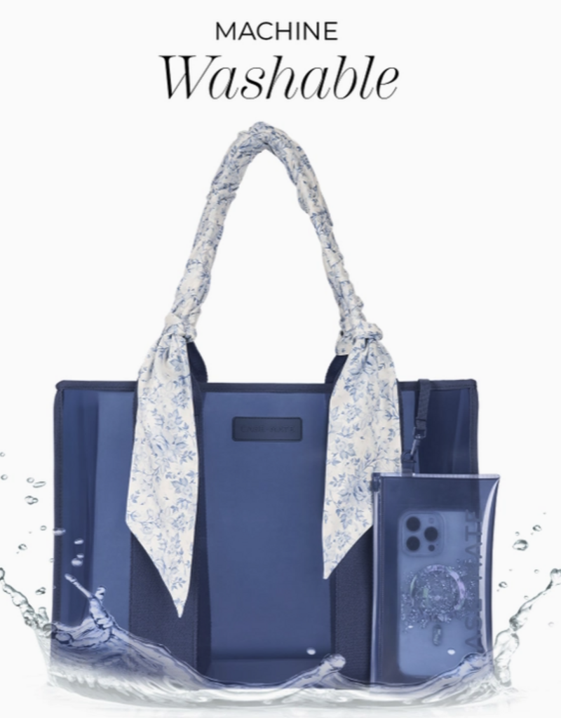 J.HOFFMAN'S Casemate Jelly Tote Bag- Something Navy Twilly