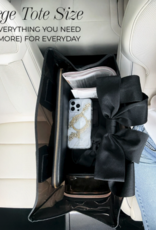 J.HOFFMAN'S Casemate Jelly Tote Bag- Midnight Black Bow