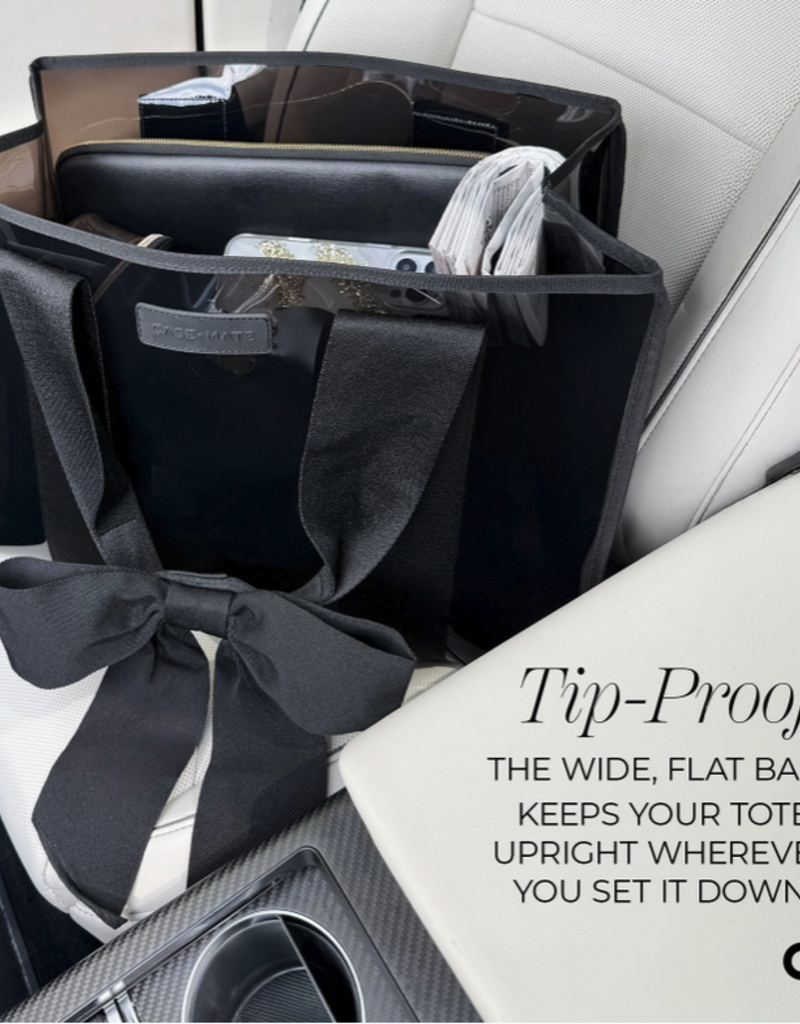 J.HOFFMAN'S Casemate Jelly Tote Bag- Midnight Black Bow