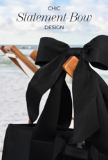 J.HOFFMAN'S Casemate Jelly Tote Bag- Midnight Black Bow