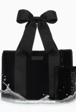 J.HOFFMAN'S Casemate Jelly Tote Bag- Midnight Black Bow
