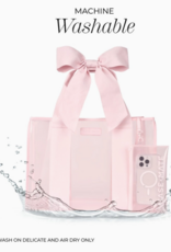 J.HOFFMAN'S Casemate Jelly Tote Bag- Matte Ballet Pink Bow