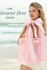 J.HOFFMAN'S Casemate Jelly Tote Bag- Matte Ballet Pink Bow