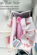 J.HOFFMAN'S Casemate Jelly Tote Bag- Matte Ballet Pink Bow