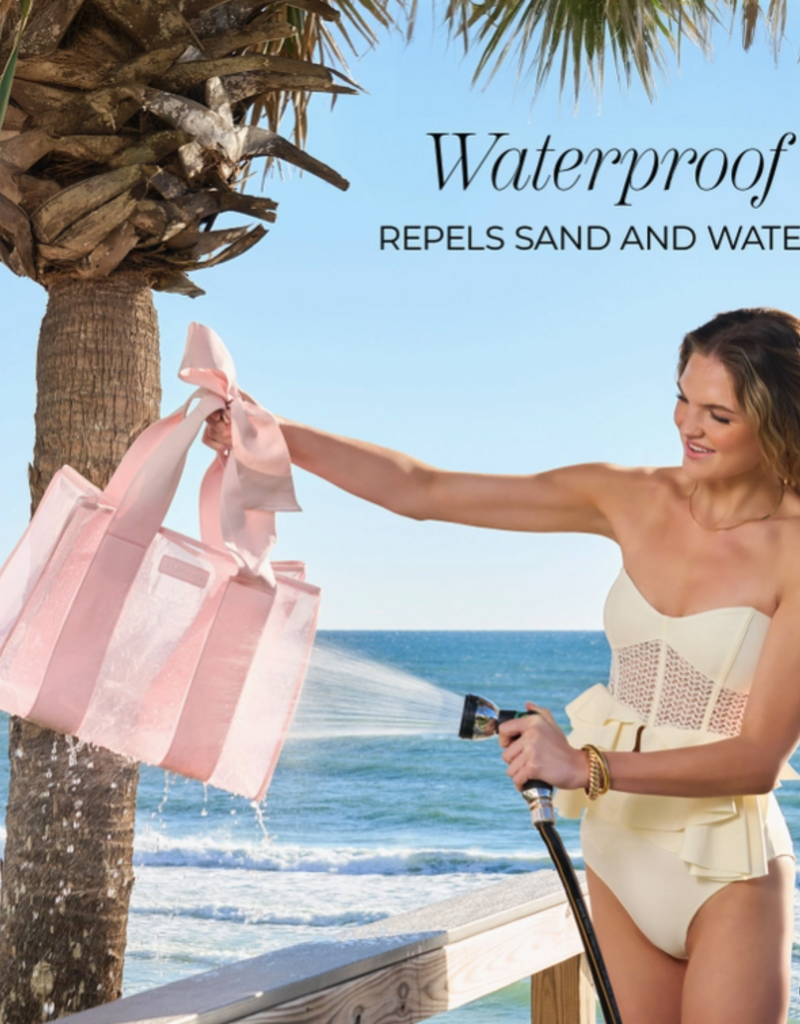 J.HOFFMAN'S Casemate Jelly Tote Bag- Matte Ballet Pink Bow