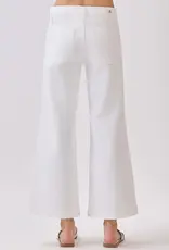 J.HOFFMAN'S Genoa Slant Pocket Crop Jeans- Natural White