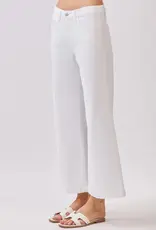 J.HOFFMAN'S Genoa Slant Pocket Crop Jeans- Natural White