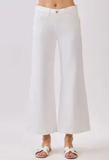 J.HOFFMAN'S Genoa Slant Pocket Crop Jeans- Natural White