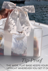 J.HOFFMAN'S Casemate Jelly Tote Bag- Ivory Pearl Bow