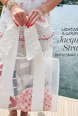 J.HOFFMAN'S Casemate Jelly Tote Bag- Ivory Pearl Bow