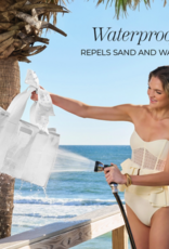 J.HOFFMAN'S Casemate Jelly Tote Bag- Ivory Pearl Bow