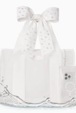 J.HOFFMAN'S Casemate Jelly Tote Bag- Ivory Pearl Bow